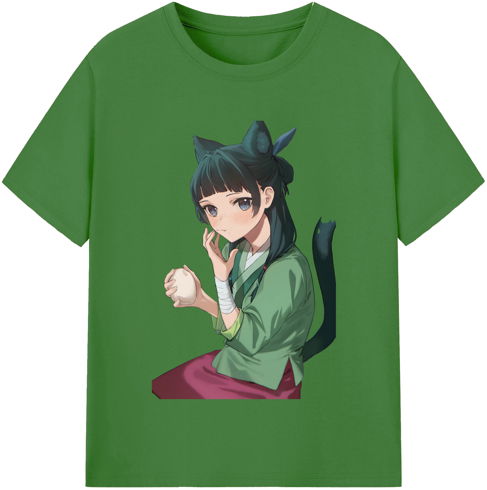（画像用） 薬屋のひとりごと The Apothecary Diaries レディースカジュアルプリントTシャツ（綿100％）